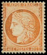 * FRANCE - Poste - 38, Signé Calves: 40c. Orange - 1870 Siège De Paris