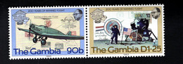 1455385825 1983 SCOTT 495 496 (XX) POSTFRIS  MINT NEVER HINGED EINWANDFREI  (XX) - 200 YEARS OF MANNED FLIGHT - Gambie (1965-...)