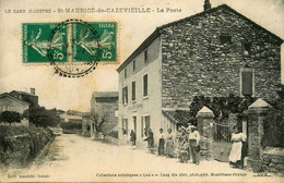 St Maurice De Cazevieille * Rue Du Village Et La Poste - Sonstige & Ohne Zuordnung