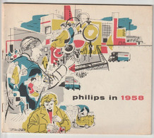 Brochure-leaflet Philips: Philips In 1958 Eindhoven (NL) - Libros Y Esbozos