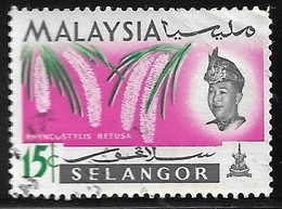 SELANGOR - SERIE BASICA - AÑO 1965 - Nº  CATALOGO  YVERT 0091 - USADO - Selangor