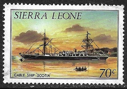 SIERRA LEONA - BARCOS - AÑO 1984 - Nº  CATALOGO  YVERT 0612 - USADO - Sierra Leone (1961-...)