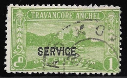 TRAVANCORE - MARAJA RAMA VARMA - AÑO 1939 - Nº  CATALOGO  YVERT 0033  SERVICIOS - USADO - Travancore