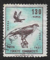 TURQUIA - PAJAROS - AÑO 1967 - Nº  CATALOGO  YVERT 0049  AEREO - USADO - Luchtpost