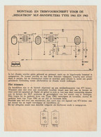 Brochure-leaflet Megatron Hilversum (NL) MF Bandfilters Type 1961-1962 - Literatur & Schaltpläne