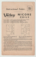 Brochure-leaflet Nicore Coils VARLEY Kingsway (GB) - Littérature & Schémas