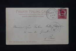 CUBA - Affranchissement De Havana Sur Carte Postale En 1902 Pour La France - L 117316 - Cartas & Documentos