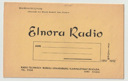 Brochure-leaflet ELNORA Radio Technisch Bureau Kranenburg Gouda (NL) 1951-1952 - Littérature & Schémas