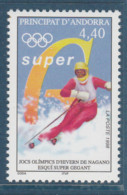 Andorre Française - Tp De 1998 - Jeux Olympiques D'hiver De Nagano - MI N° 519 MNH ** - Winter 1998: Nagano