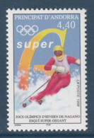 Andorre Française - Tp De 1998 - Jeux Olympiques D'hiver De Nagano - MI N° 519 MNH ** - Invierno 1998: Nagano