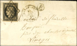 Grille / N° 3 Càd T 15 DONZENAC (18). 1850. - TB. - 1849-1850 Ceres