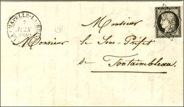 Grille / N° 3 Noir Sur Blanc Càd T 14 LA-CHAPELLE-LA-REINE (73). 1849. - TB / SUP. - 1849-1850 Ceres