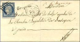 Grille / N° 4 Càd T 15 ST AFRIQUE (11), Cursive 11 / Broquies. 1851. - TB / SUP. - R. - 1849-1850 Ceres