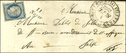 PC 2215 / N° 4 Càd T 13 VILLEFRANCHE-DE-ROUERGUE (11), Cursive 11 / Najac. 1852. - TB / SUP. - R. - 1849-1850 Ceres