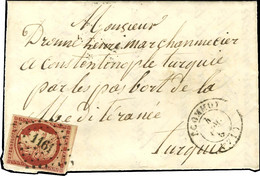 PC 1161 / N° 6 Très Belle Nuance Vive Càd T 15 ECOMMOY (71) Sur Lettre Pour Constantinople. Au Verso, Càd D'arrivée. 185 - 1849-1850 Ceres