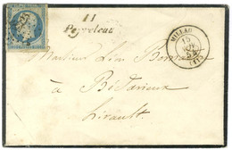 PC 2423 / N° 14 Càd T 15 MILLAU (11), Cursive 11 / Peyreleau. 1854. - TB / SUP. - R. - 1853-1860 Napoleon III