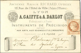 Càd / N° 51 Sur Carton Publicitaire Illustré De La Maison Richard à Lyon. 1873. - SUP. - R. - 1871-1875 Ceres