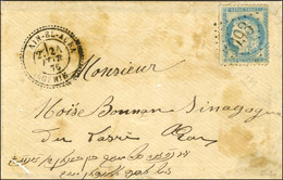 GC 5093 / 20c Dit '' Faux D'Oran '' Càd T 24 AIN-EL-ARBA / ALGÉRIE 24 FEVR. 76 Sur Lettre Acceptée Par La Poste Et Non T - 1871-1875 Ceres