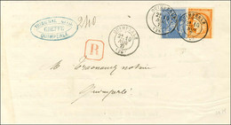 Càd T 17 QUIMPERLE (28) / N° 38 + 79 Sur Lettre Recommandée Locale. 1877. - SUP. - 1876-1878 Sage (Tipo I)