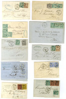 Lot De 65 Lettres Au Type Sage Avec Affranchissements Divers. - TB. - 1876-1878 Sage (Type I)