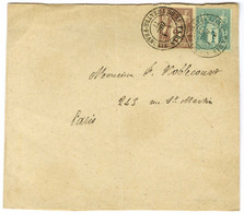 Càd PARIS / PL. DU THEATRE FRANCAIS / N° 61 + 85 Sur Bande D'imprimé Adressée Localement. 1877. - SUP. - 1876-1878 Sage (Type I)