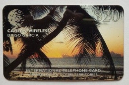 Diego Garcia $20 Cable And Wireless Prepaid Sunset SN# DG-22 - Diego-Garcia