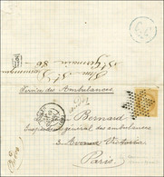 Etoile / N° 28 Càd PARIS 60 19 MAI 71 Sur Lettre Avec Texte Daté De Paris Le 19 Mai 1871 Avec En-tête Manuscrit '' Ambul - War 1870