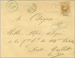 GC 432 (Belleville) / N° 28 Càd De Rayon 2 PARIS 2 (60) 29 AVRIL 71 Sur Lettre Adressée Au Délégué De La 7e Compagnie Du - War 1870