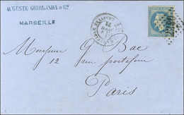 GC 2240 / N° 29 Càd MARSEILLE / COURS DU CHAPITRE 8 AVRIL 71 Sur Lettre Pour Paris Sans Càd D'arrivée Du Fait De L'inter - War 1870