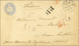 Càd BEX 23 AVRIL 71 Sur Entier Suisse à 30c Sur Lettre Adressée à Madame Arnould à Sceaux '' Pour Remettre à Monsieur Gu - War 1870