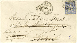 Càd GENEVE 29 MARS 71 / Suisse 30c Sur Lettre Pour Paris Redirigée En Poste Restante Au Palais (bureau Ouvert Au Château - War 1870