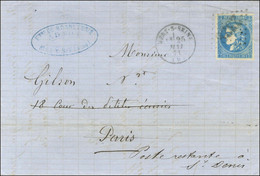GC 2328 / N° 46 Càd T 16 MERY SUR SEINE (9) 25 MAI 71 Sur Lettre Pour Paris Redirigée En Poste Restante à St Denis Sans  - War 1870