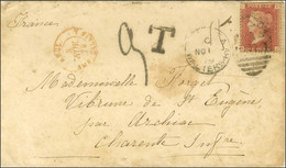 Oblitération SWANSEA / GB 1 Penny (émission De 1858) Sur Lettre Insuffisamment Affranchie Pour La Charente Inférieure à  - Postal Rates
