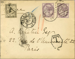 Càd SALISBURY / GB 1 Penny (2) (émission De 1881) Sur Lettre Insuffisamment Affranchie Pour Paris à 2 Pences Au Lieu De  - Postal Rates