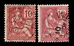 1900-1920  France > Type Mouchon > Oblitérés > - Used Stamps