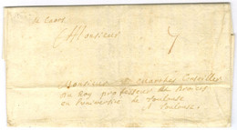 '' De Caors '' Sur Lettre Avec Texte Daté. 1687. - TB. - ....-1700: Precursors