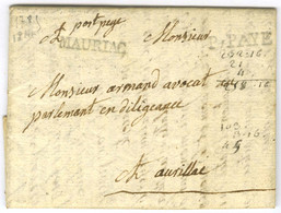 MAURIAC, P.PAYE (L N° 3). 1786. - SUP. - 1701-1800: Precursors XVIII