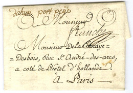 '' D'ahun '' (L N° 1) + '' Port Payé '' (L N° 2). 1777. - TB / SUP. - 1701-1800: Precursors XVIII