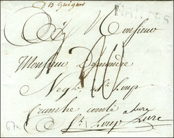 Lettre De Nantes Pour St Loup. Au Recto, '' Db Guignes ''. 1788. - TB / SUP. - 1701-1800: Precursori XVIII