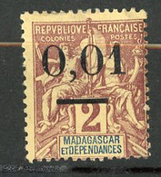 MAD- Yv.  N°  56   *  0,01 S 2c   Surchargés   Cote  16   Euro   BE R  2 Scans - Unused Stamps