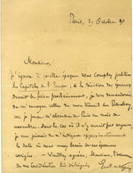 VOGÜÉ Eugène-Melchior De (1848-1910), écrivain, Diplomate, Homme Politique Et Académicien Français -/- SAINT-PETERSBOURG - Autographs