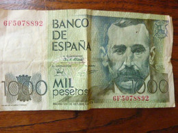 Banco De Espana - 1000 Pesetas Madrid 23 Octobre 1979 - Autres - Europe