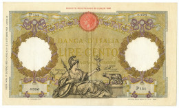 100 LIRE CAPRANESI AQUILA ROMANA TESTINA FASCIO ROMA 17/06/1935 SPL/SPL+ - Regno D'Italia - Altri