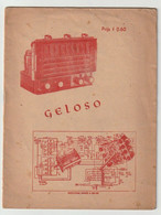 Brochure-leaflet GELOSO Milano Italia (I) Importeur Red Star Radio De Haag (NL) - Littérature & Schémas