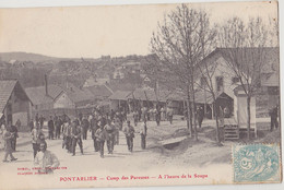 Delcampe - PONTARLIER  Camp Des Pareuses  à L'heure De La Soupe - Pontarlier
