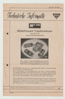 Brochure-leaflet AMROH Radio Onderdelen Muiden (NL) - Libros Y Esbozos