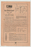 Brochure-leaflet AMROH Radio Onderdelen Muiden (NL) Mu-core Oscillator Coil Type 645 - Littérature & Schémas