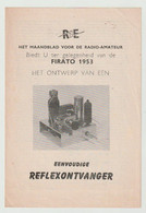 Brochure-leaflet Maandblad Voor Radio-amateur Firato RAI Amsterdam (NL) 1953 - Libri & Schemi