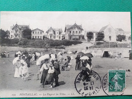 17  , Pontaillac , La Plage Et Les Villas  , Vue Générale En 1908 - Otros Municipios