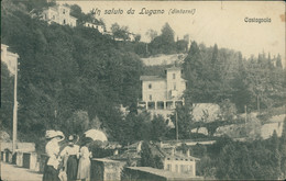 CH CASTAGNOLA /  Un Saluto / CARTE ANIMEE - Agno